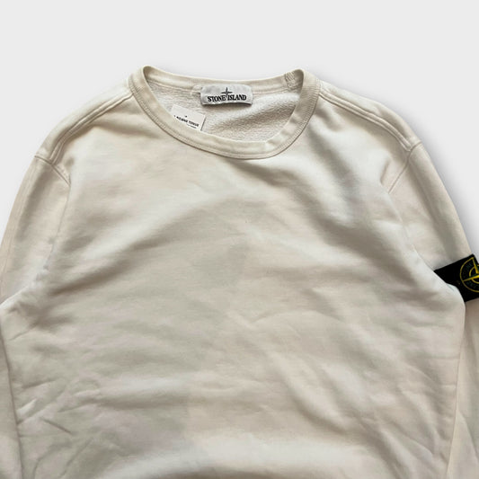 Sweat Stone Island Blanc - M