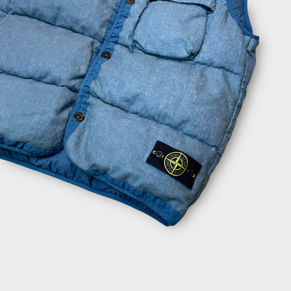 Doudoune sans manche Stone Island bleu - XL