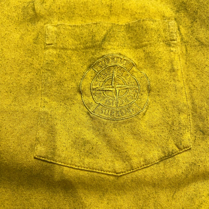 T-Shirt Stone Island X Supreme Jaune - S