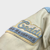 Veste en cuir REDSKINS bleu XL