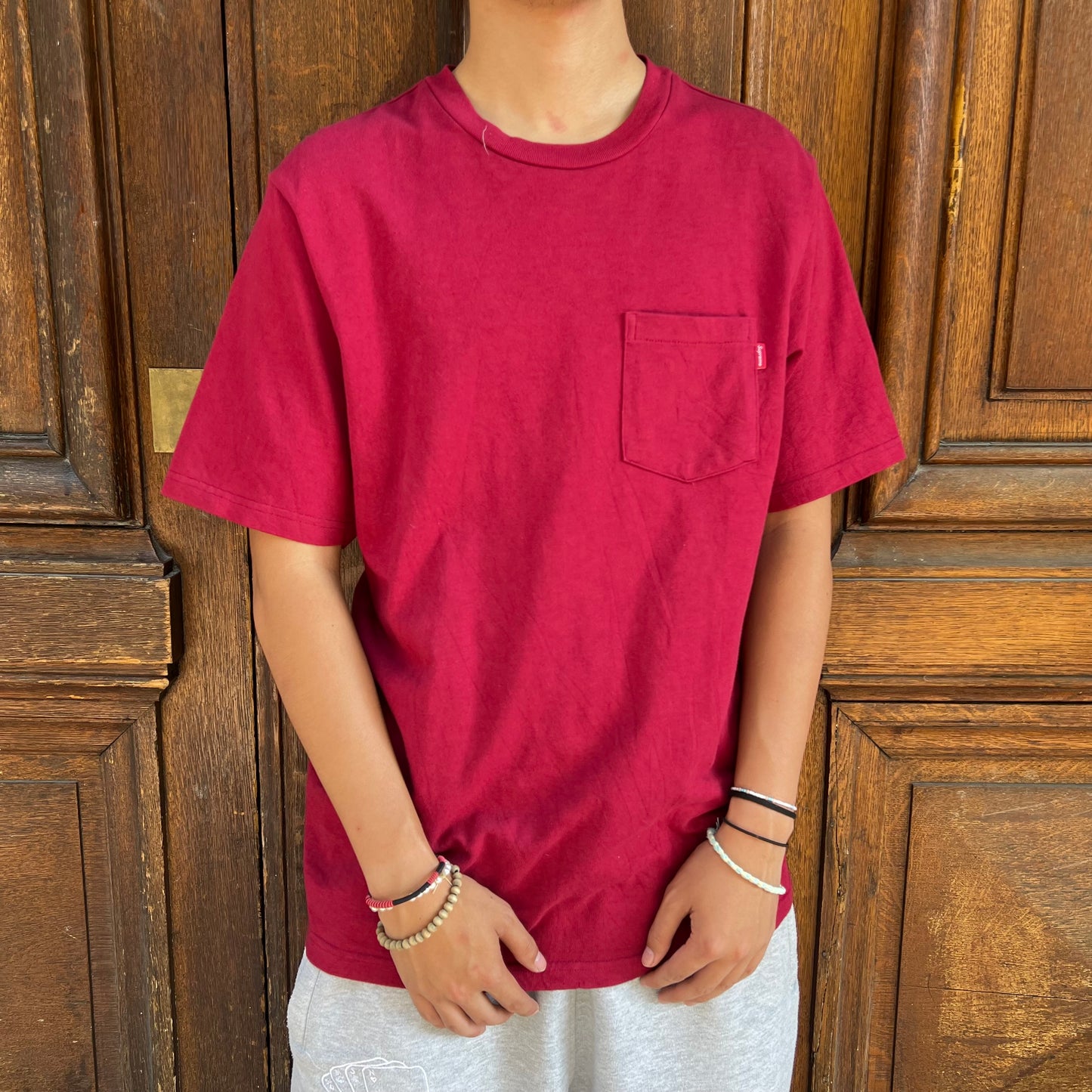 Supreme Pocket tee rouge - M