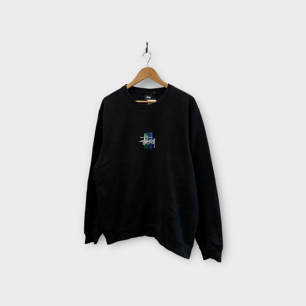 Sweat Stussy noir brodé - L