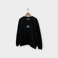 Sweat Stussy noir brodé - L