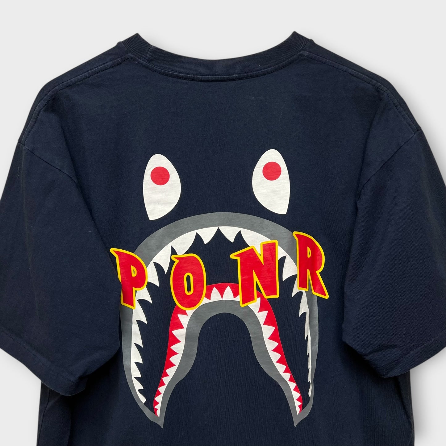 T-shirt Bape Shark Ponr navy - L