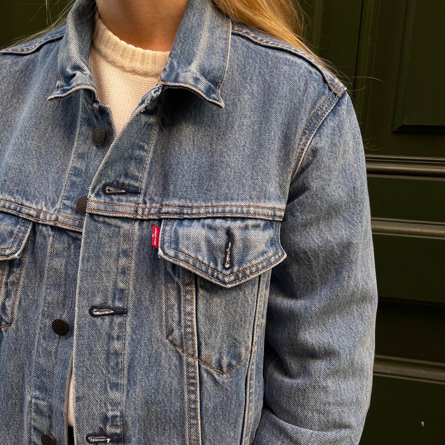 Veste Jeans Levi's broderie dans le dos - S