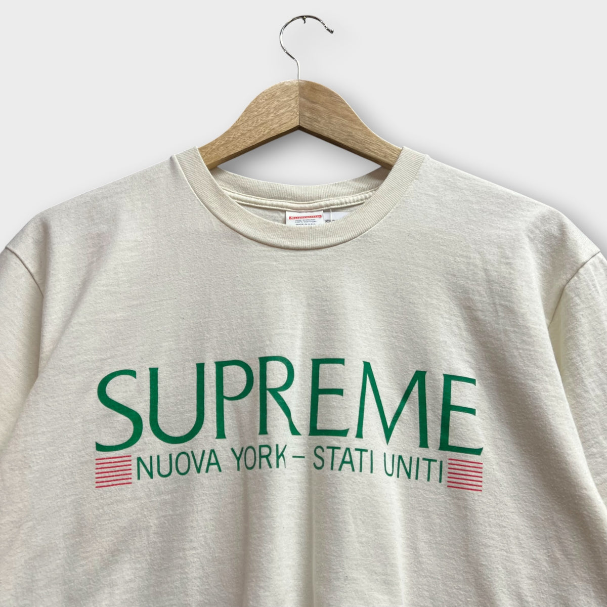 T-shirt Supreme Blanc Cassée - M
