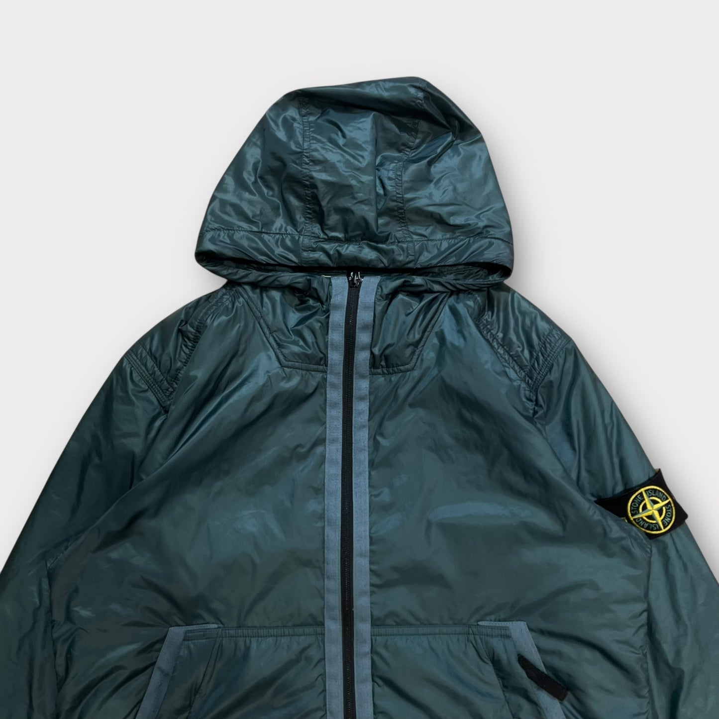 Veste Stone Island Verte Micro Rip Stop - M