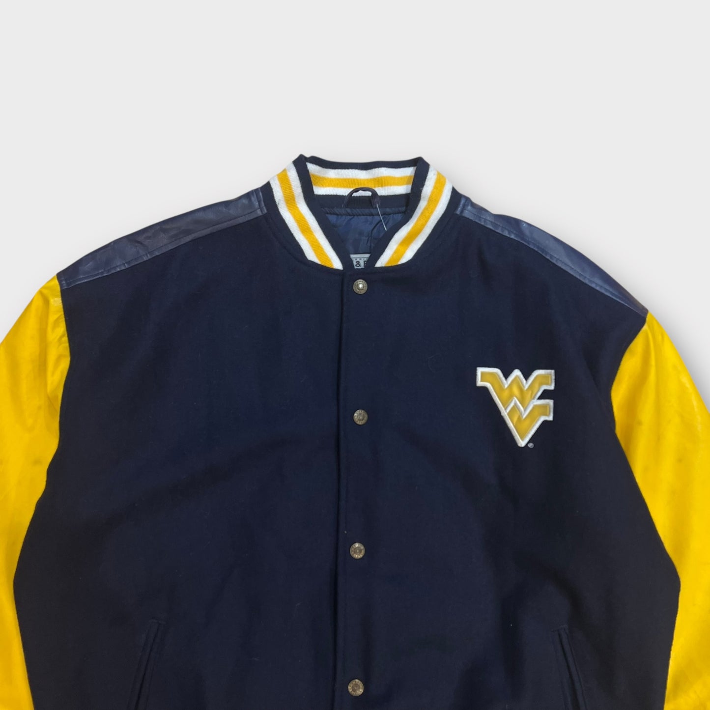Veste Vintage Varsity Université De West Virginia - L