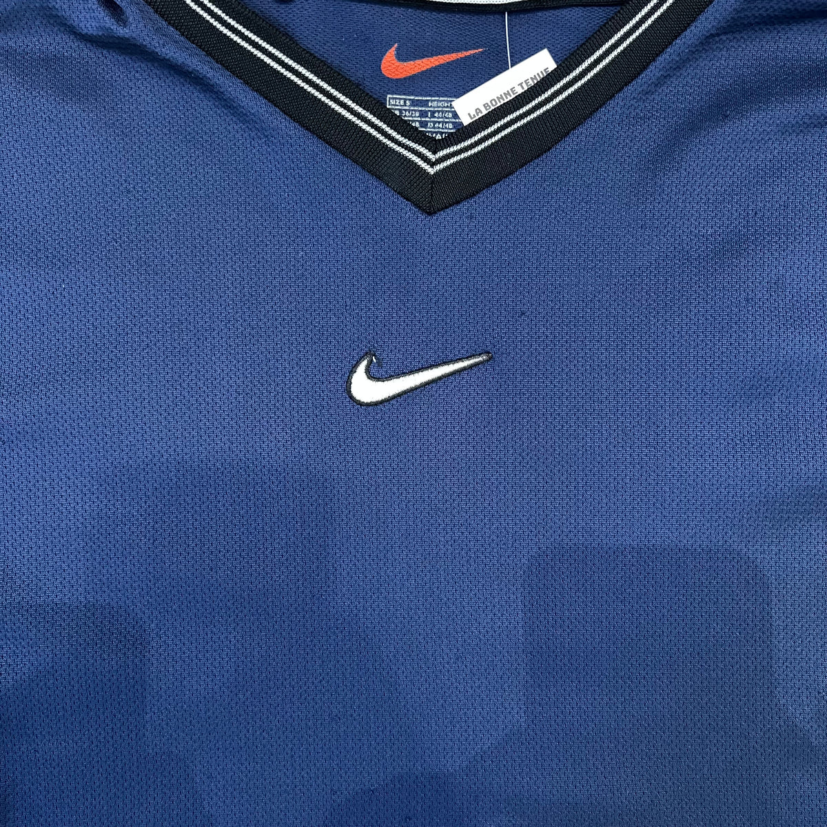 T-shirt maillot Nike navy brodé 00's- S