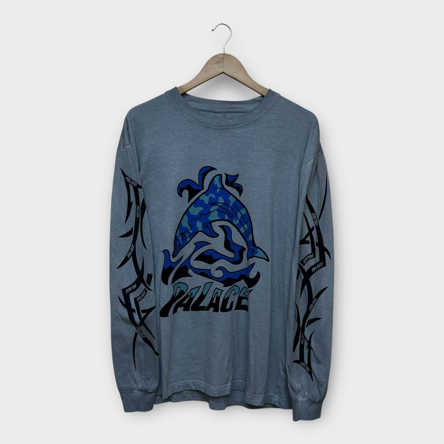 T-shirt manche longue Palace gris - L