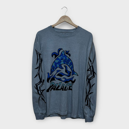 T-shirt manche longue Palace gris - L