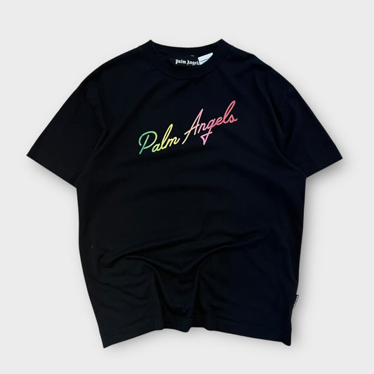T-Shirt Palm Angels Noir Rainbow - XL