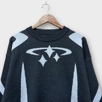 Pull marque indé gris - M