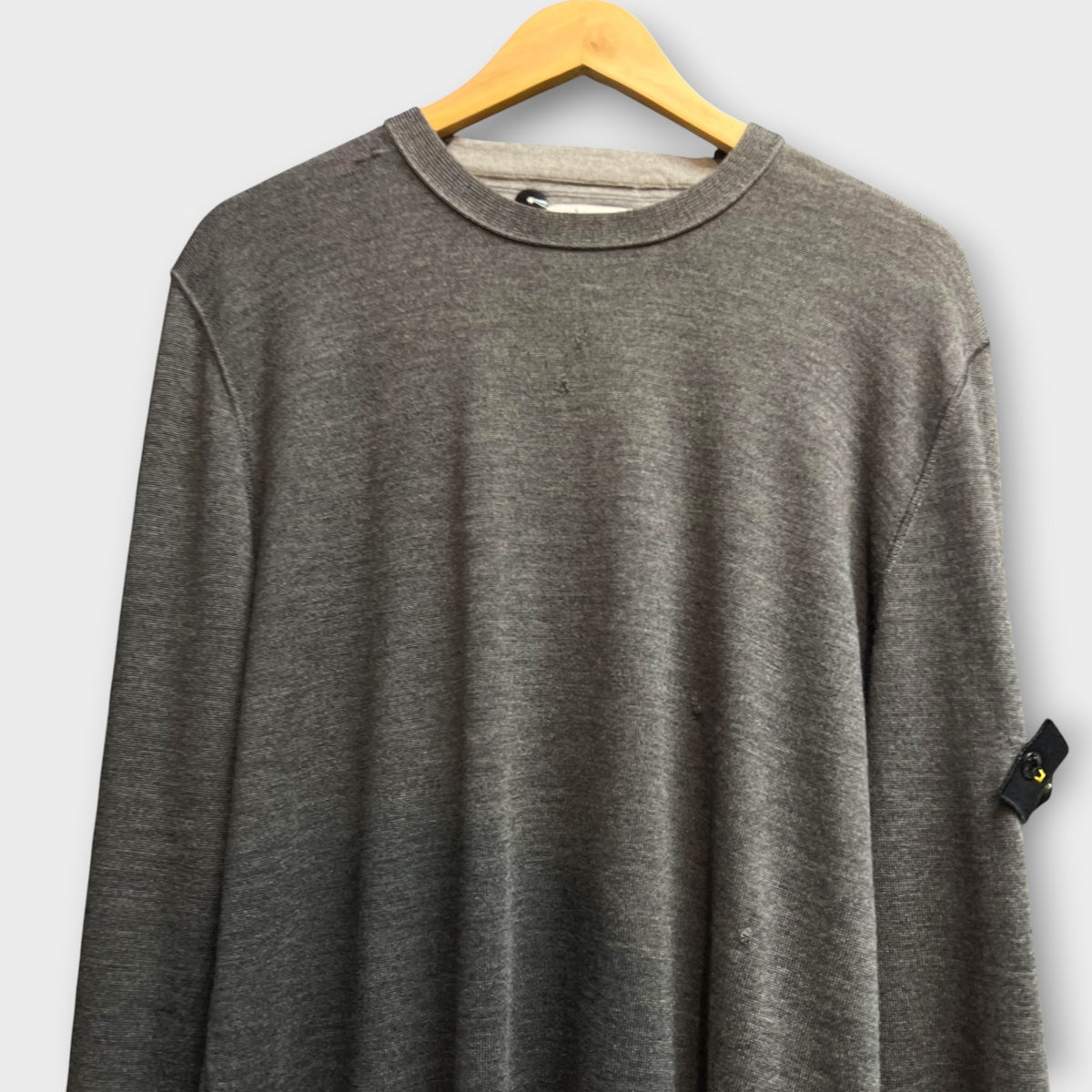 Pull Stone Island gris (accro recousu) - XL