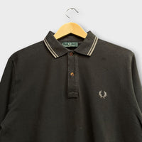 Polo manche longues Fred Perry gris - L