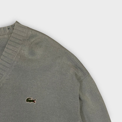 Pull Col V Lacoste Bleu - M