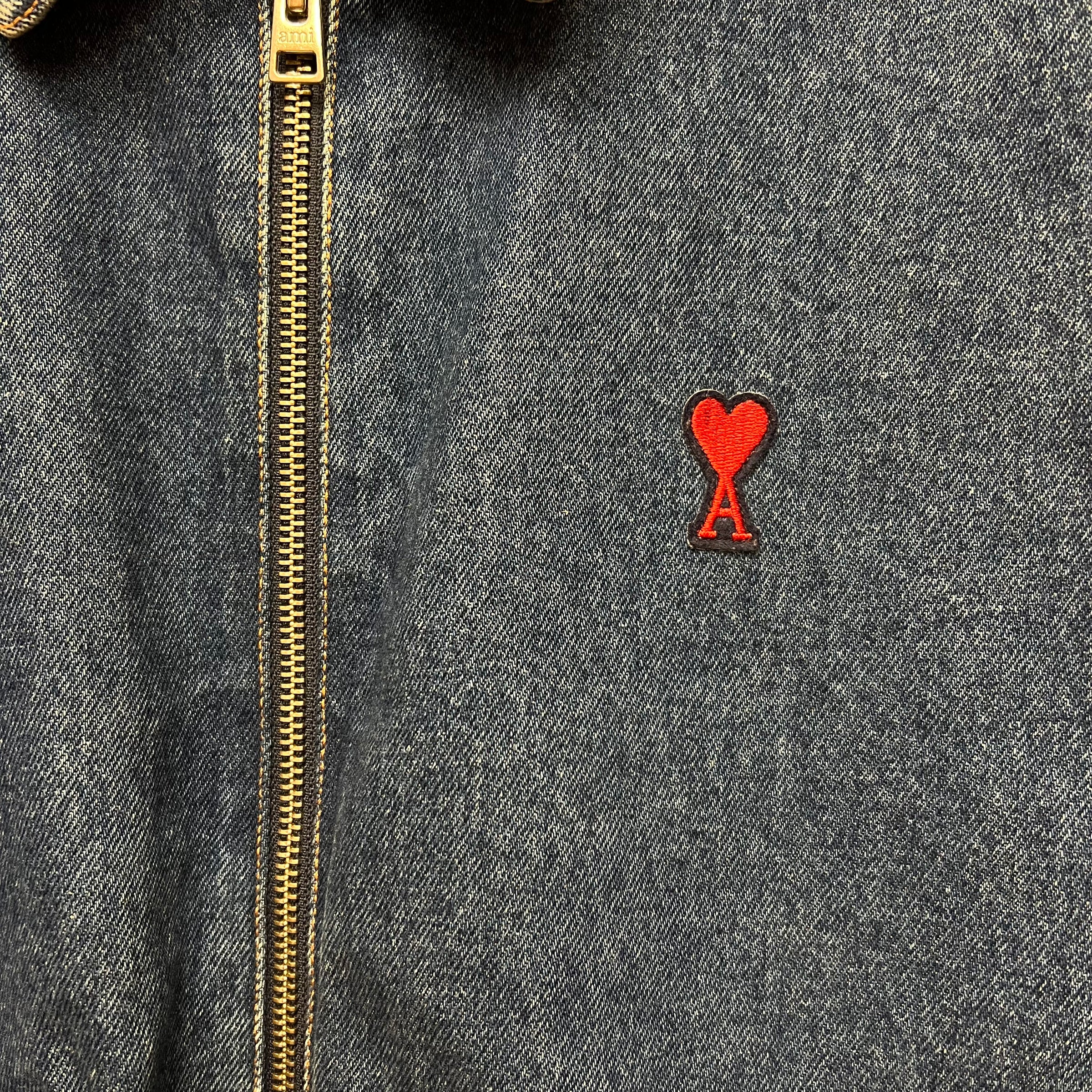 Blouson AMI Paris en denim Bleu - M