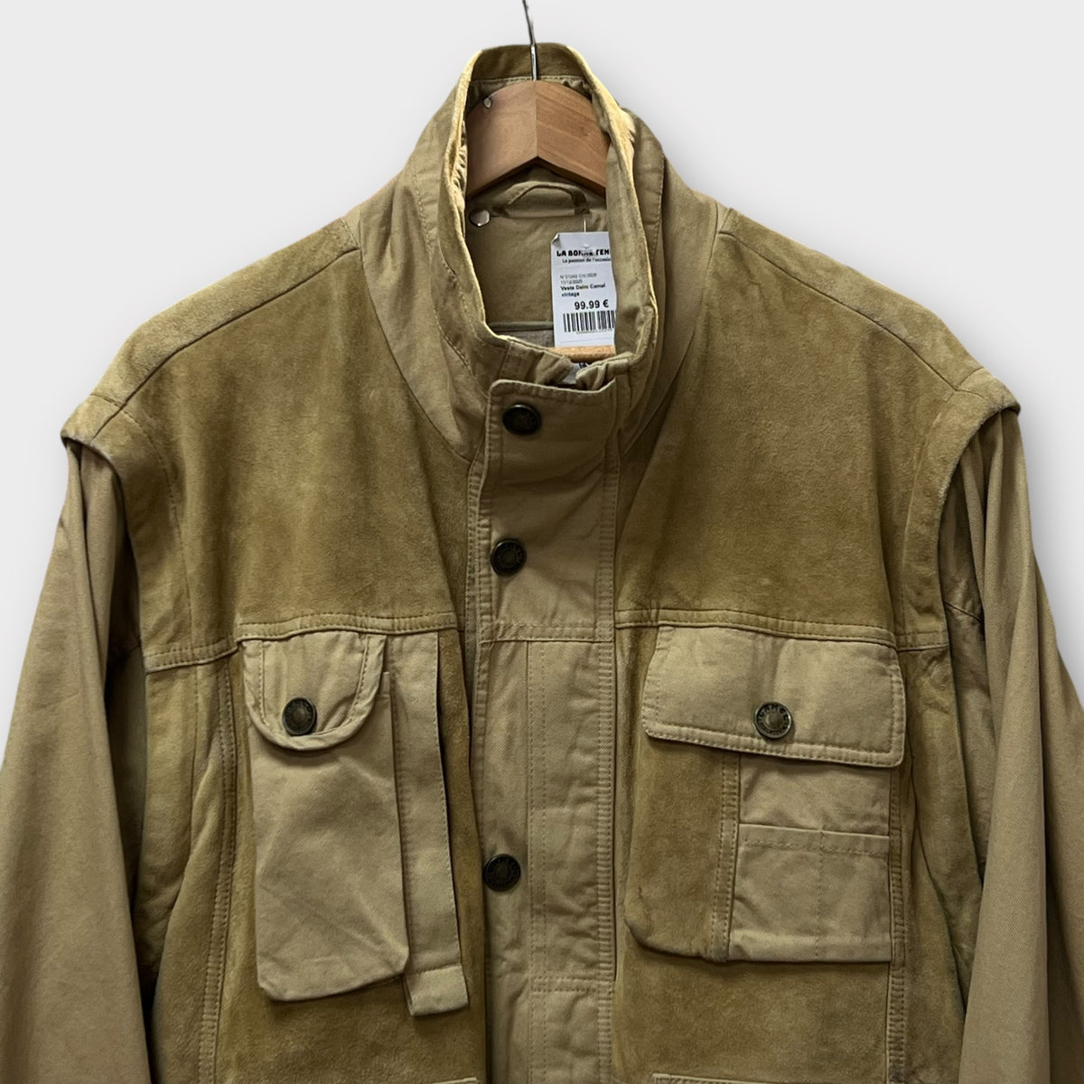 Veste Daim Camel vintage