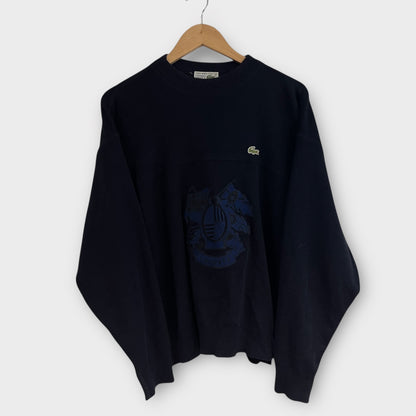 Pull vintage Lacoste Made in France brodé 90's - M