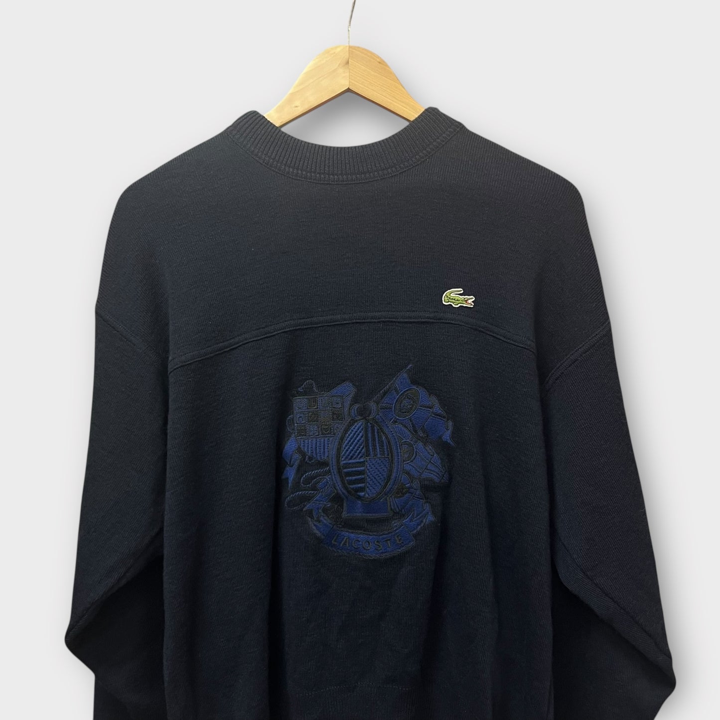 Pull vintage Lacoste Made in France brodé 90's - M