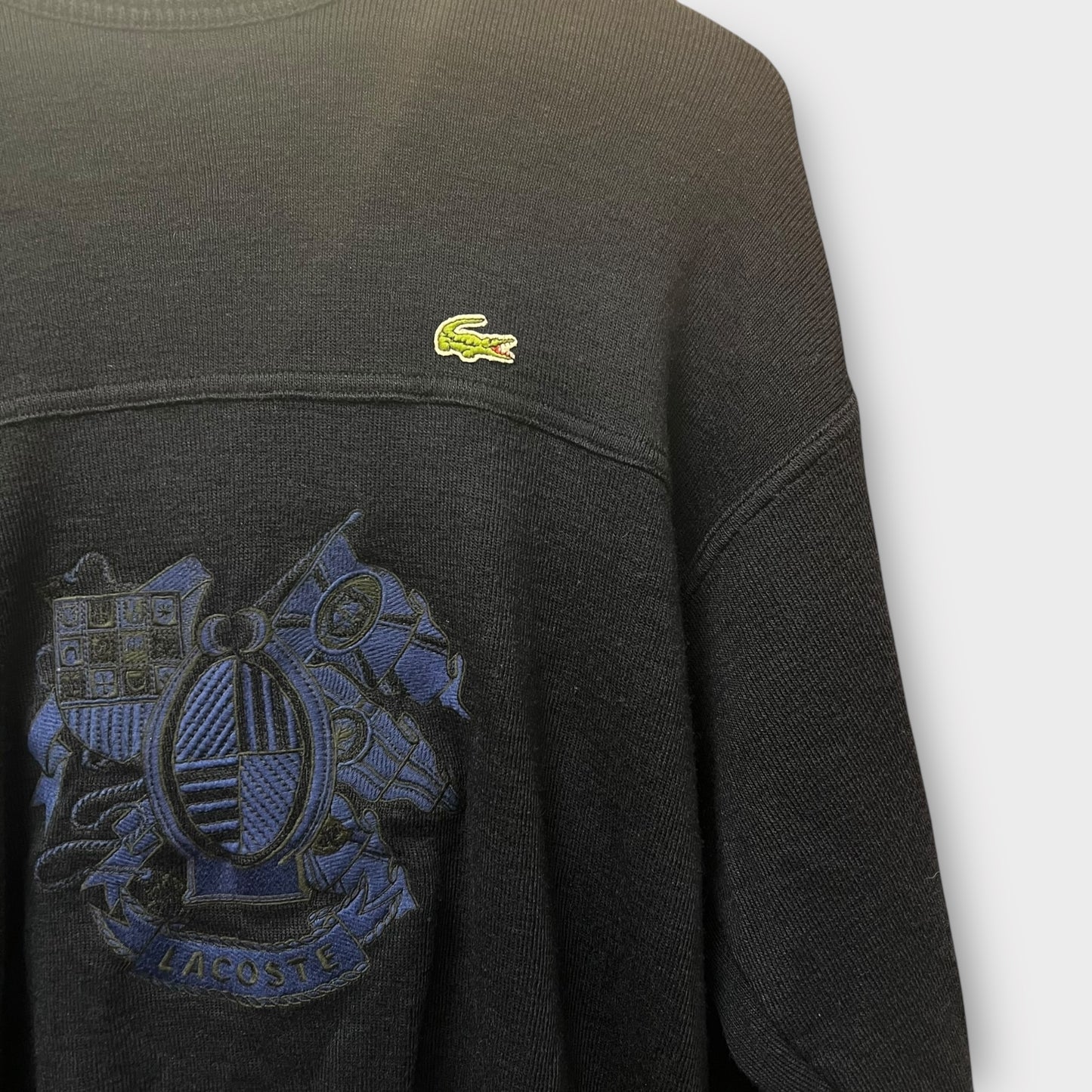 Pull vintage Lacoste Made in France brodé 90's - M