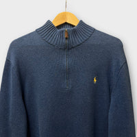 1/4 Zip Ralph Lauren bleu - XL