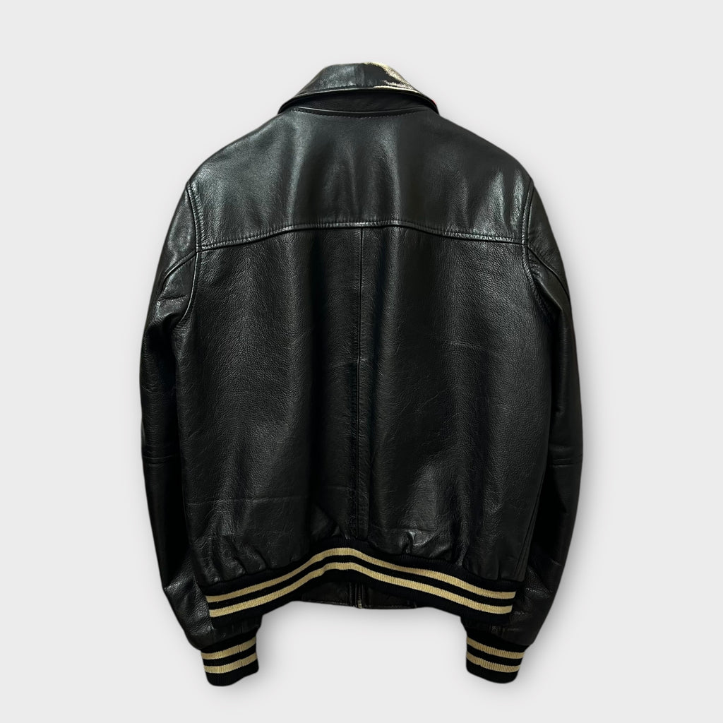 Veste en cuir Redskins noir