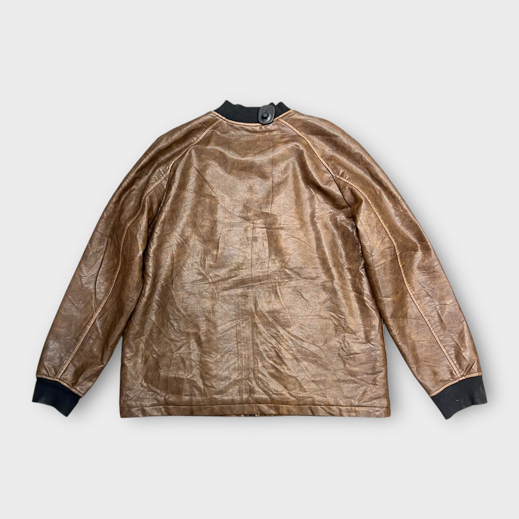 Veste en cuir Levi's marron - XL