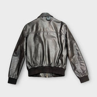 Veste en cuir Redskins marron foncé - S