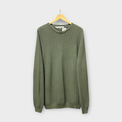 Pull Montlimart vert Made in France - S (Fit XL)