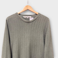 Pull Montlimart vert Made in France - S (Fit XL)
