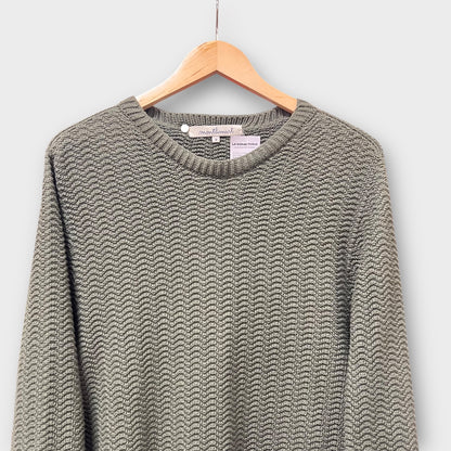 Pull Montlimart vert Made in France - S (Fit XL)