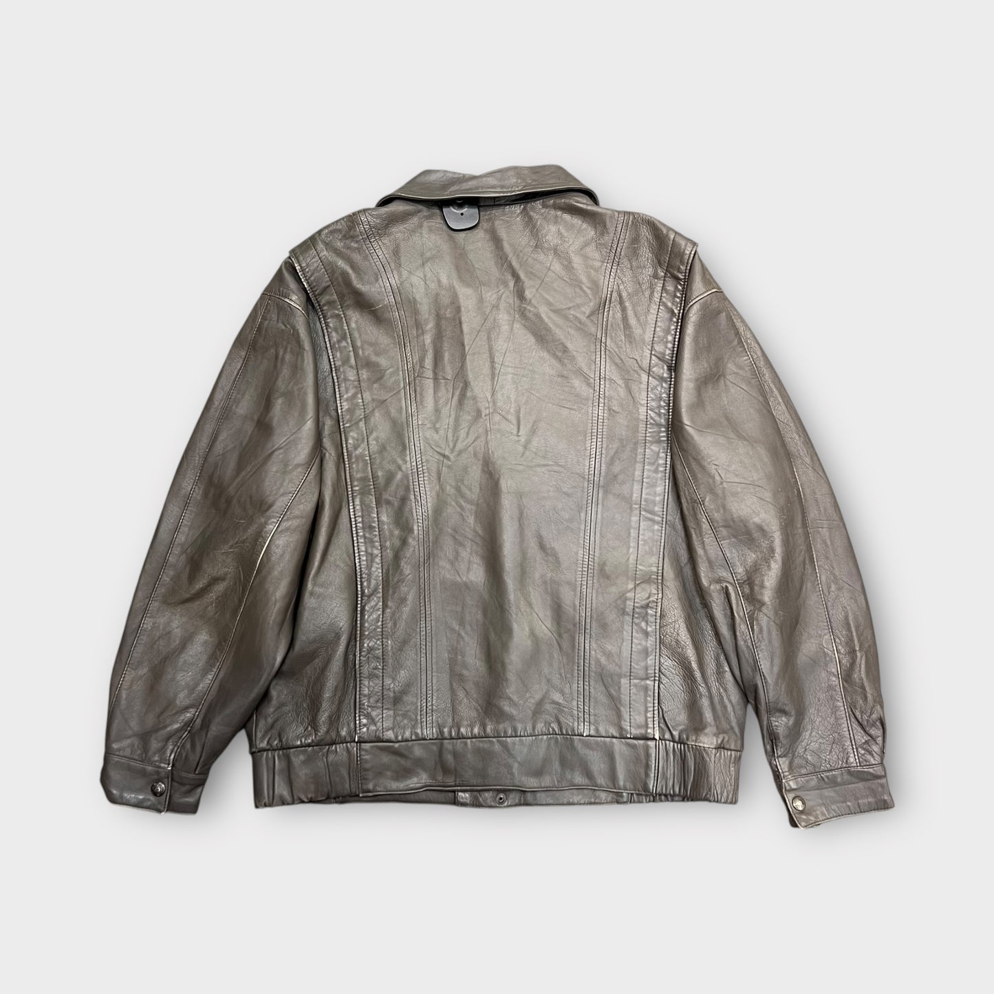 Veste en cuir vintage - L