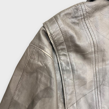 Veste en cuir vintage - L