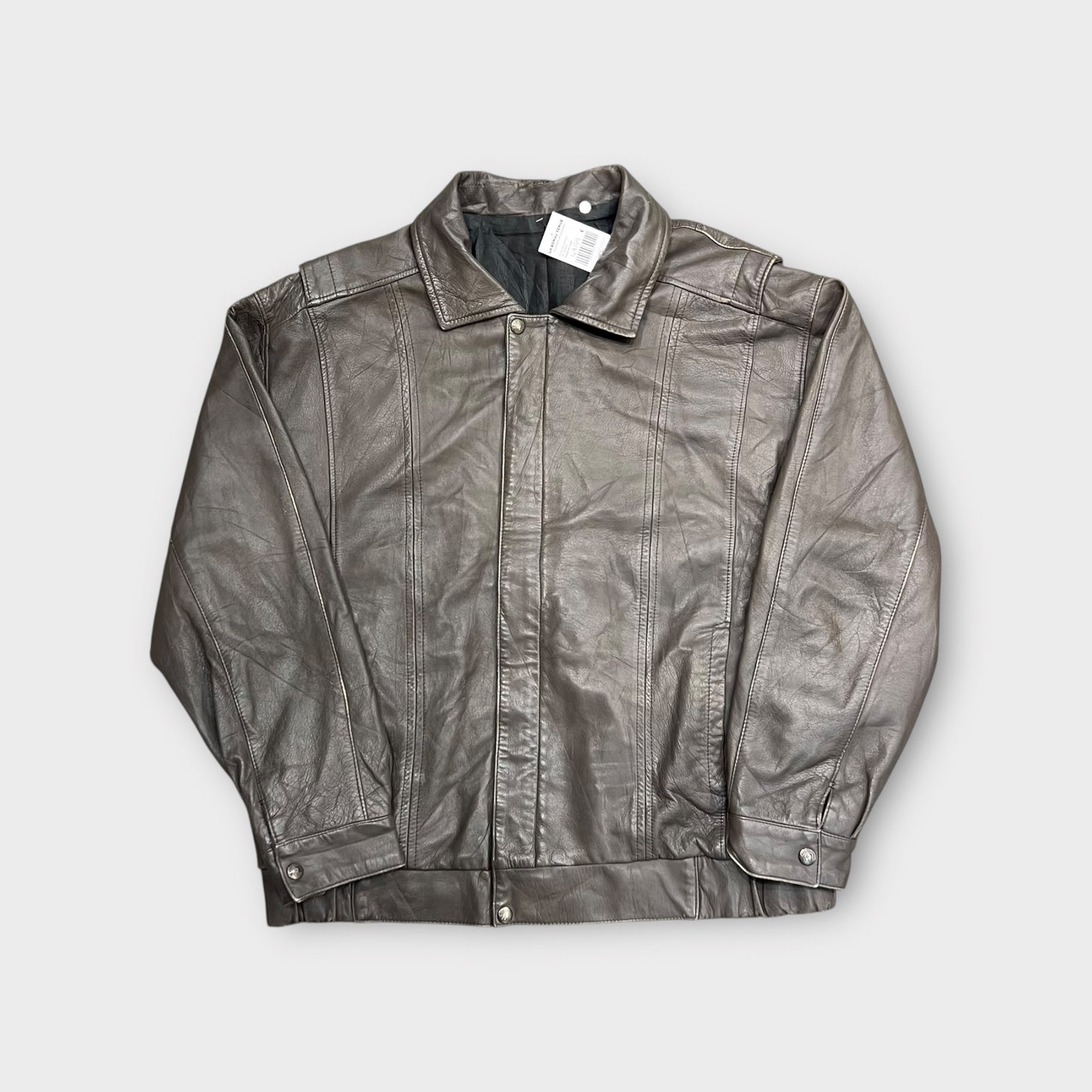 Veste en cuir vintage - L