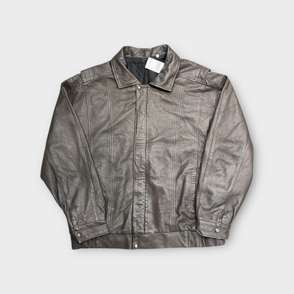 Veste en cuir vintage - L