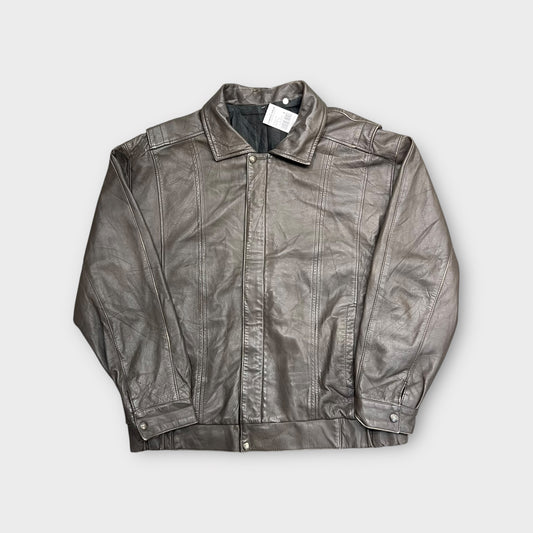 Veste en cuir vintage - L