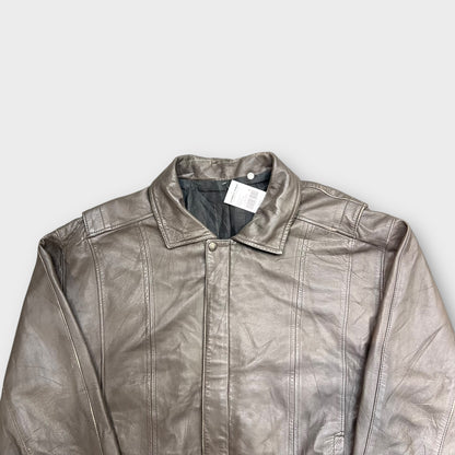 Veste en cuir vintage - L