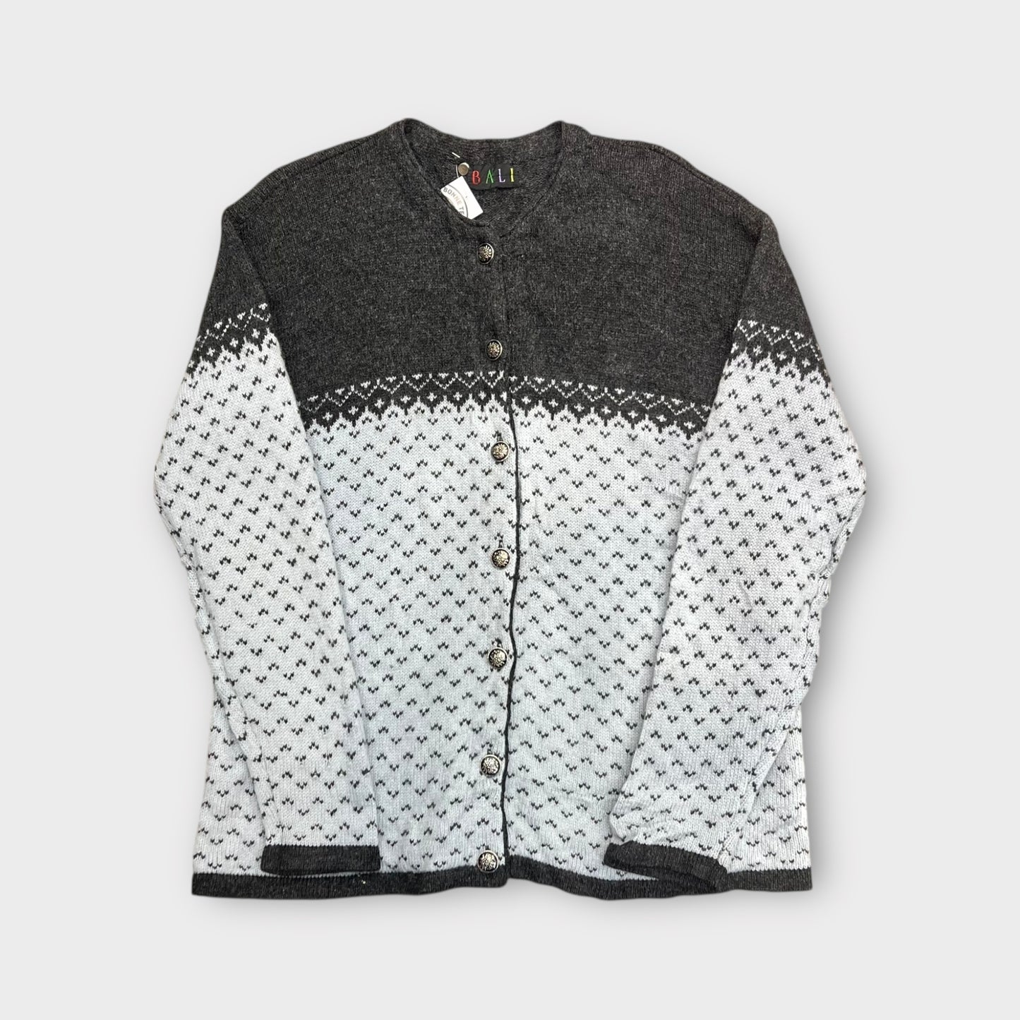 Vintage Knitwear Gris - L