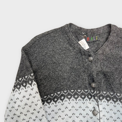 Vintage Knitwear Gris - L