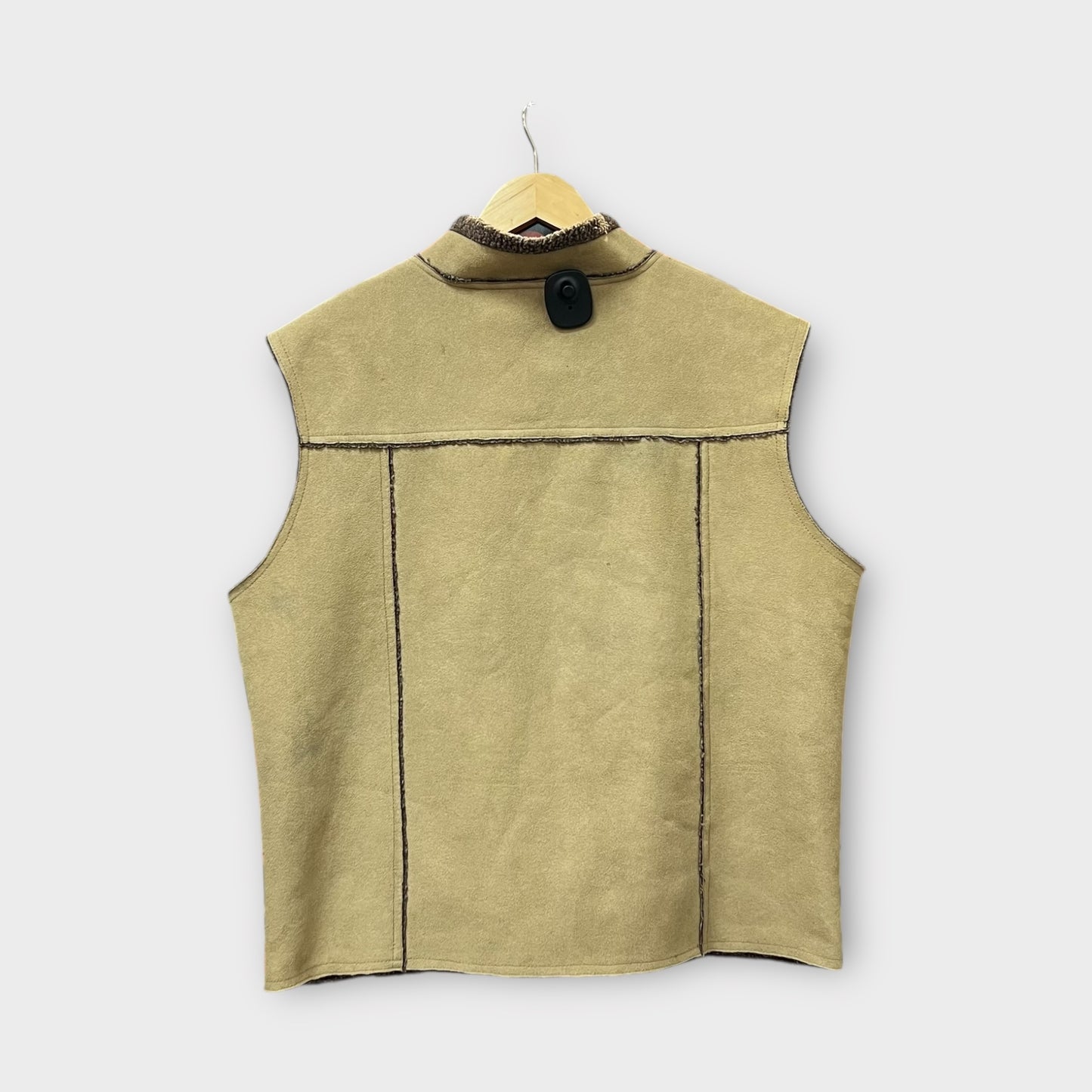 Veste sans manche doublé polaire Beige - L