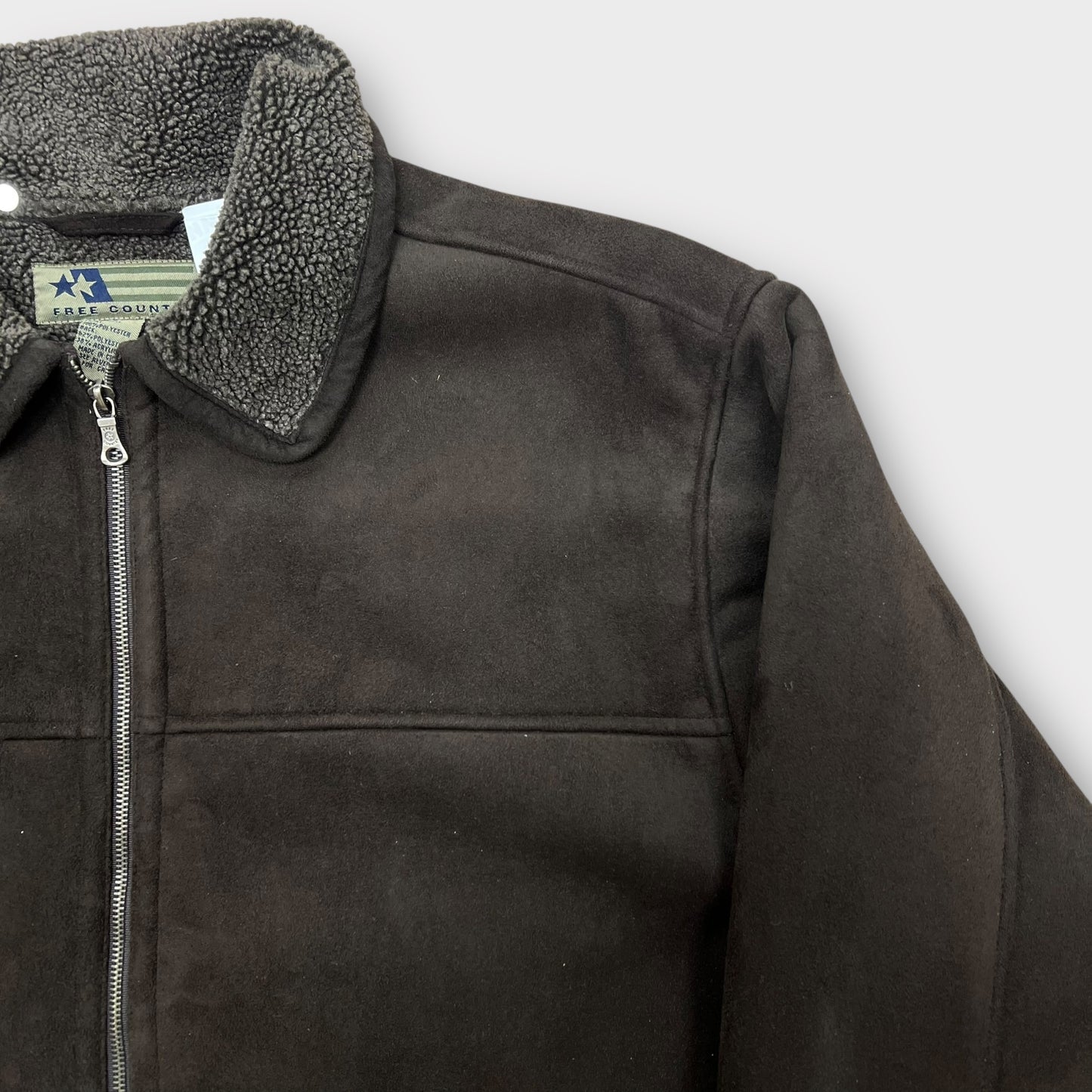 Veste en Daim Marron - L (Fit XL)