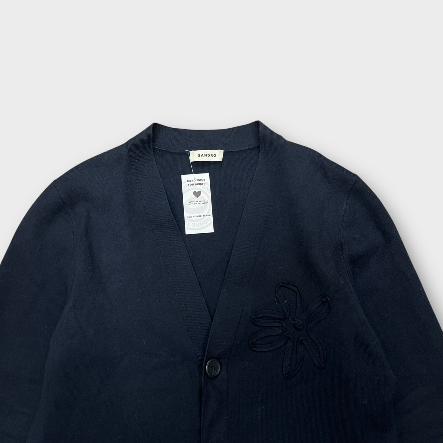 Cardigan Sandro Navy - L