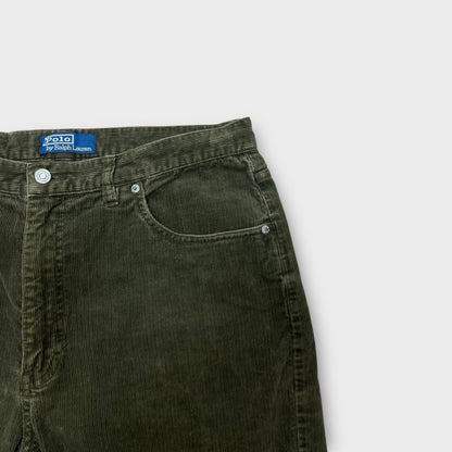 Pantalon Velours Ralph Lauren Vert - FR42