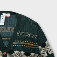Cardigan Vintage Vert - XL