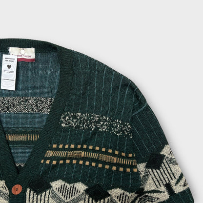 Cardigan Vintage Vert - XL