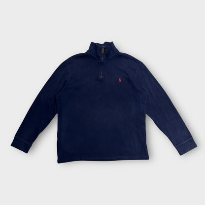 1/4 Zip Ralph Lauren Bleu - M