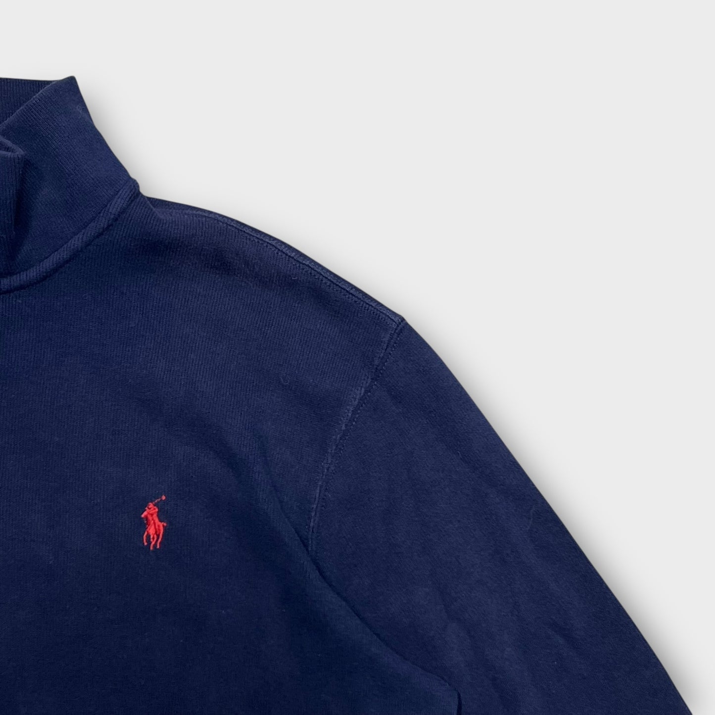 1/4 Zip Ralph Lauren Bleu - M