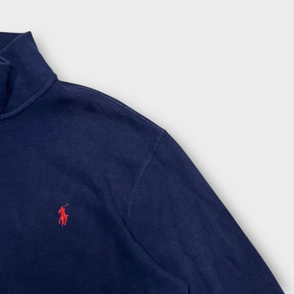 1/4 Zip Ralph Lauren Bleu - M