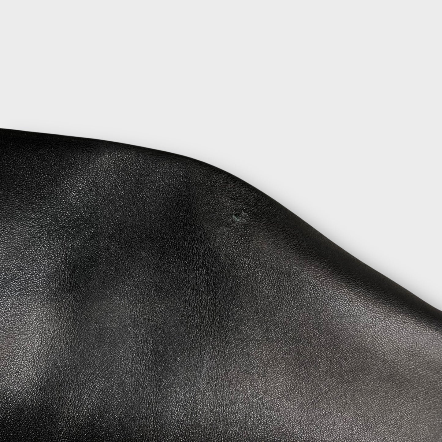 Veste en cuir avec fourrure Hôtel Particulier Noir - XS